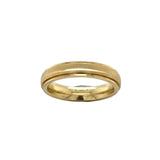 Gold ring on a white background