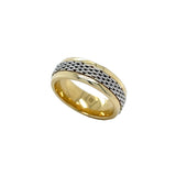 14k Two Tone Band