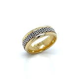 14k Two Tone Band