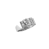 14k Baguette Band with Channel Set Diamonds