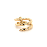 14k Hammer Nail Ring