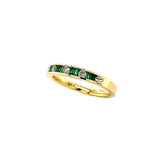 14k Emerald Ring with Diamonds